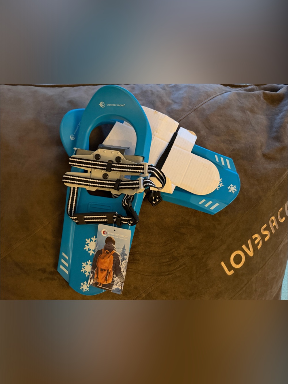 Crescent Moon Blue Snowshoes Junior size up to 100 lbs